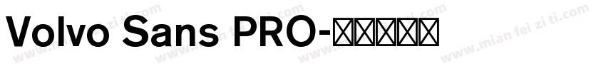 Volvo Sans PRO字体转换